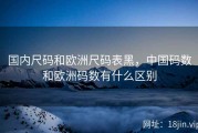 国内尺码和欧洲尺码表黑，中国码数和欧洲码数有什么区别