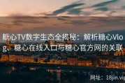 糖心TV数字生态全揭秘：解析糖心Vlog、糖心在线入口与糖心官方网的关联