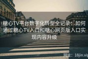 糖心TV平台数字化转型全记录：如何通过糖心TV入口和糖心网页版入口实现内容升级