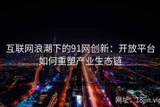互联网浪潮下的91网创新：开放平台如何重塑产业生态链