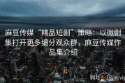 麻豆传媒“精品短剧”策略：以微剧集打开更多细分观众群，麻豆传媒作品集介绍