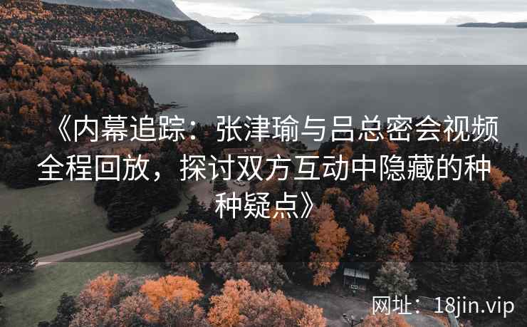 《内幕追踪：张津瑜与吕总密会视频全程回放，探讨双方互动中隐藏的种种疑点》
