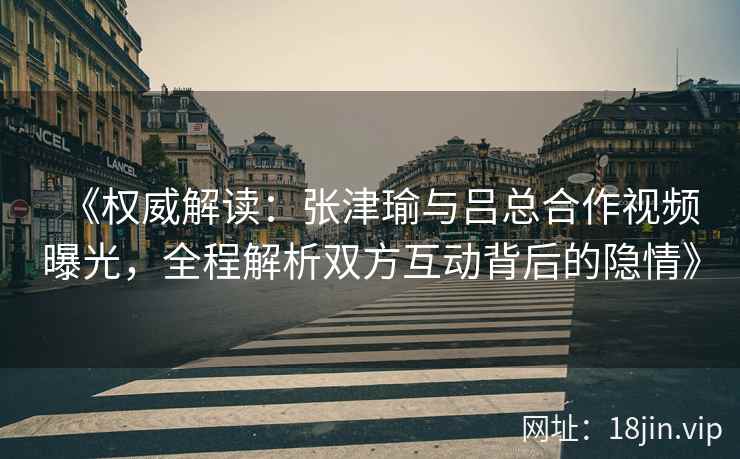 《权威解读：张津瑜与吕总合作视频曝光，全程解析双方互动背后的隐情》